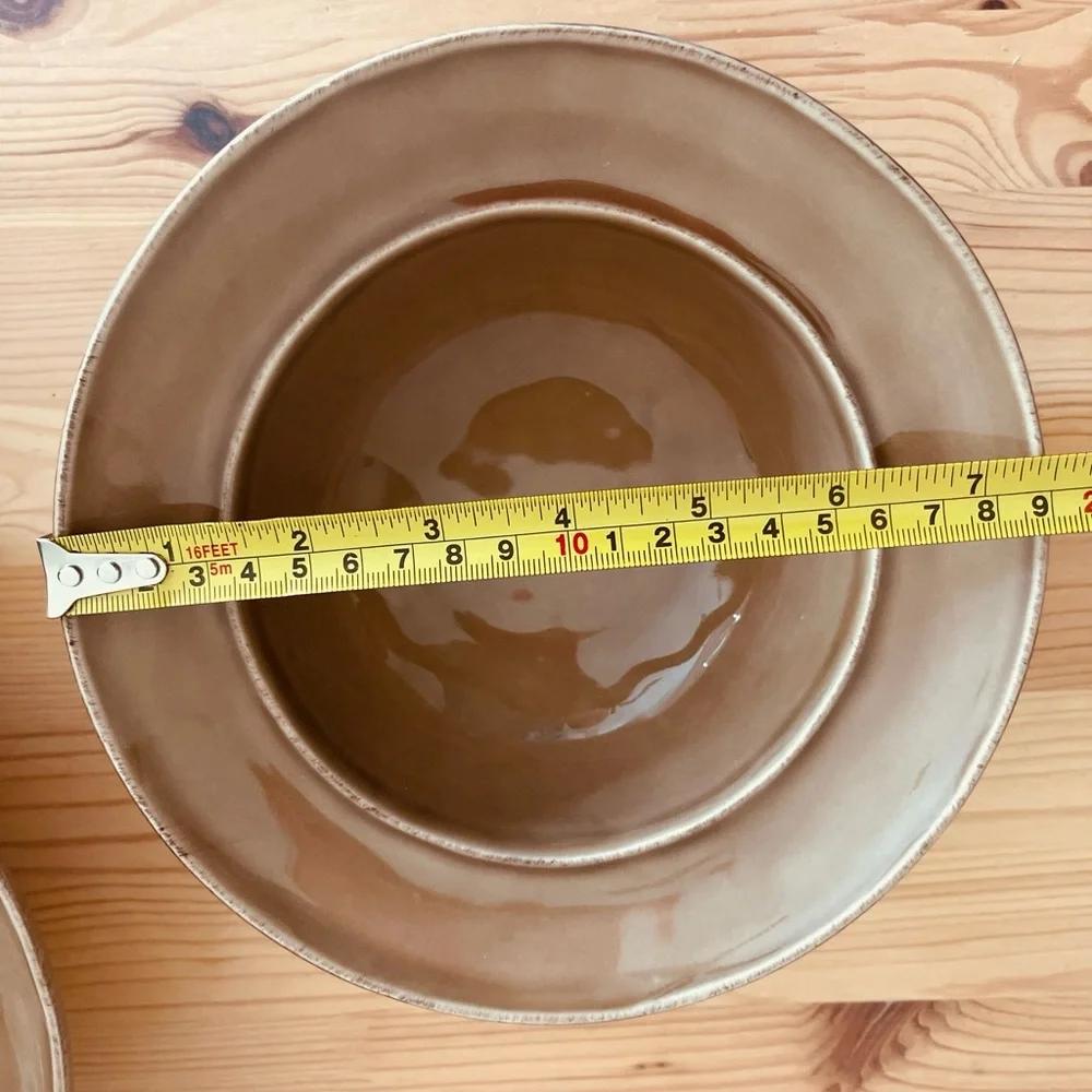 3 Pottery Barn handcrafted soup / cereal bowls